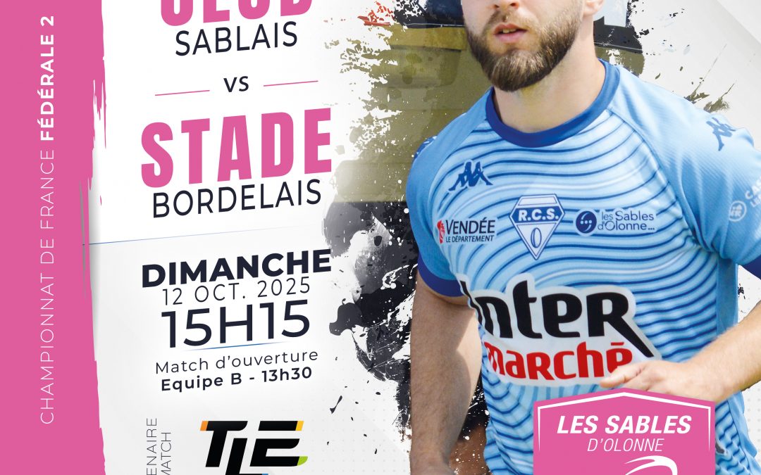 JOUR DE MATCH – Dim. 12 Oct.